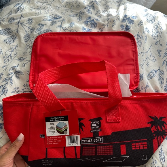 NWT TRADER JOES RED MINI COOLER - Picture 2 of 8